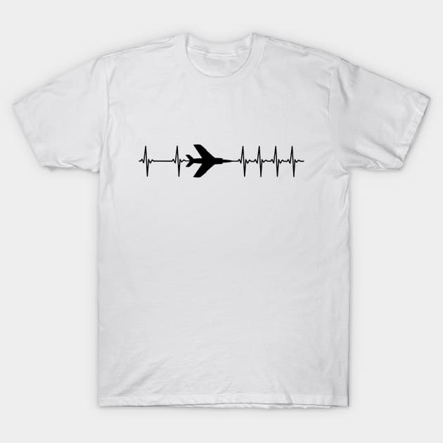 Dassault Super Étendard French Navy Airplane T-Shirt by Dirty Custard Designs 